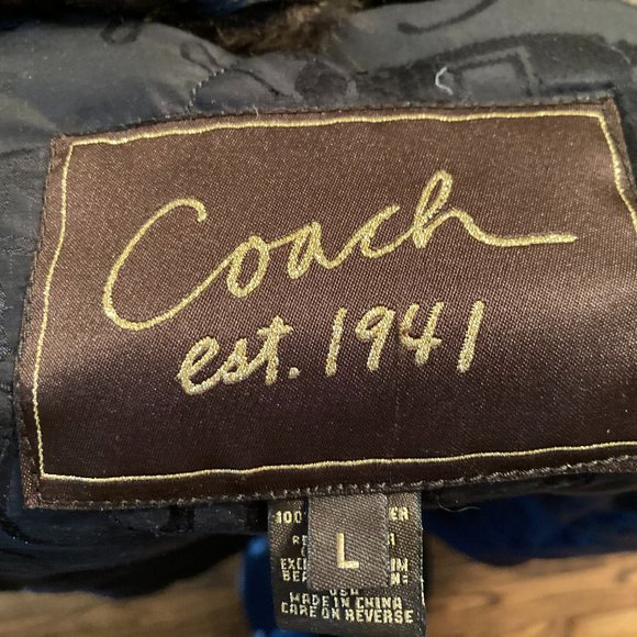 Coach Dark Brown Puffer Jacket - Picture 10 of 11